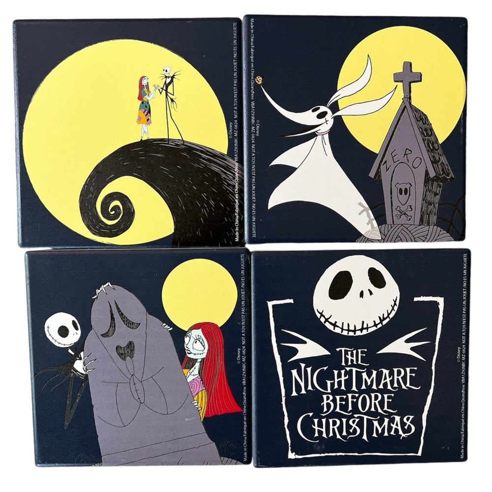 Disney Nightmare Before Christmas ceramic coasters.